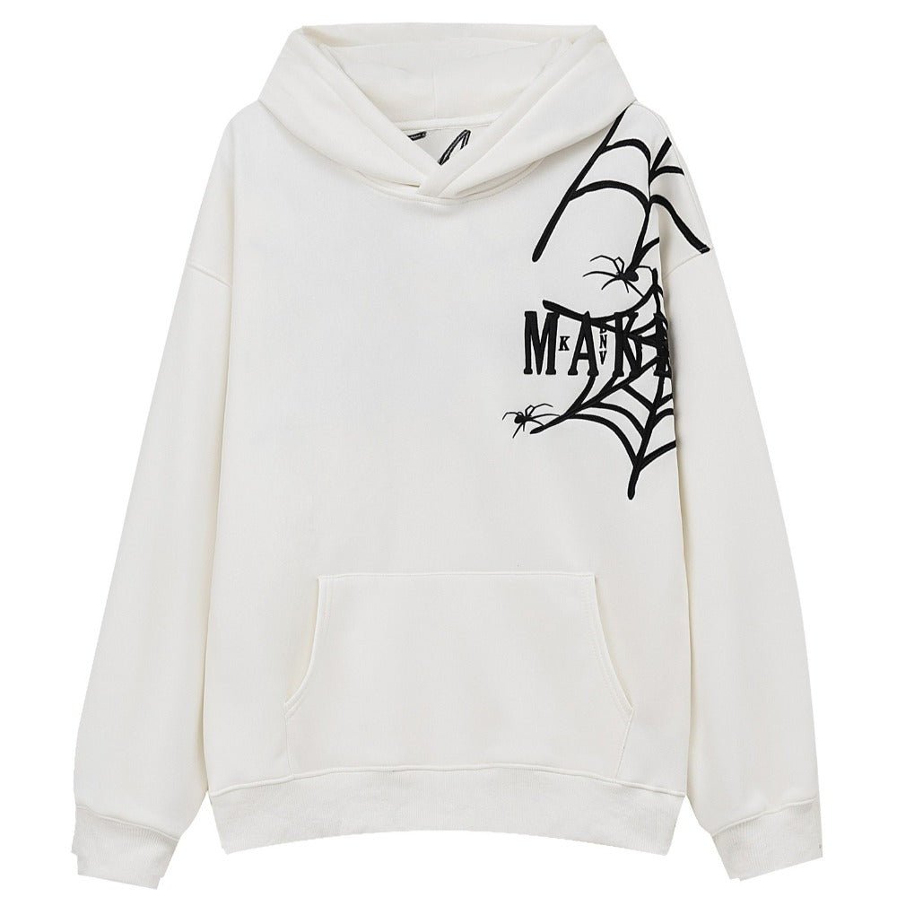 Spider Web Art Print Hoodie - Thrashink