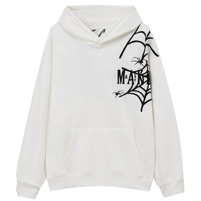 Spider Web Art Print Hoodie - Thrashink