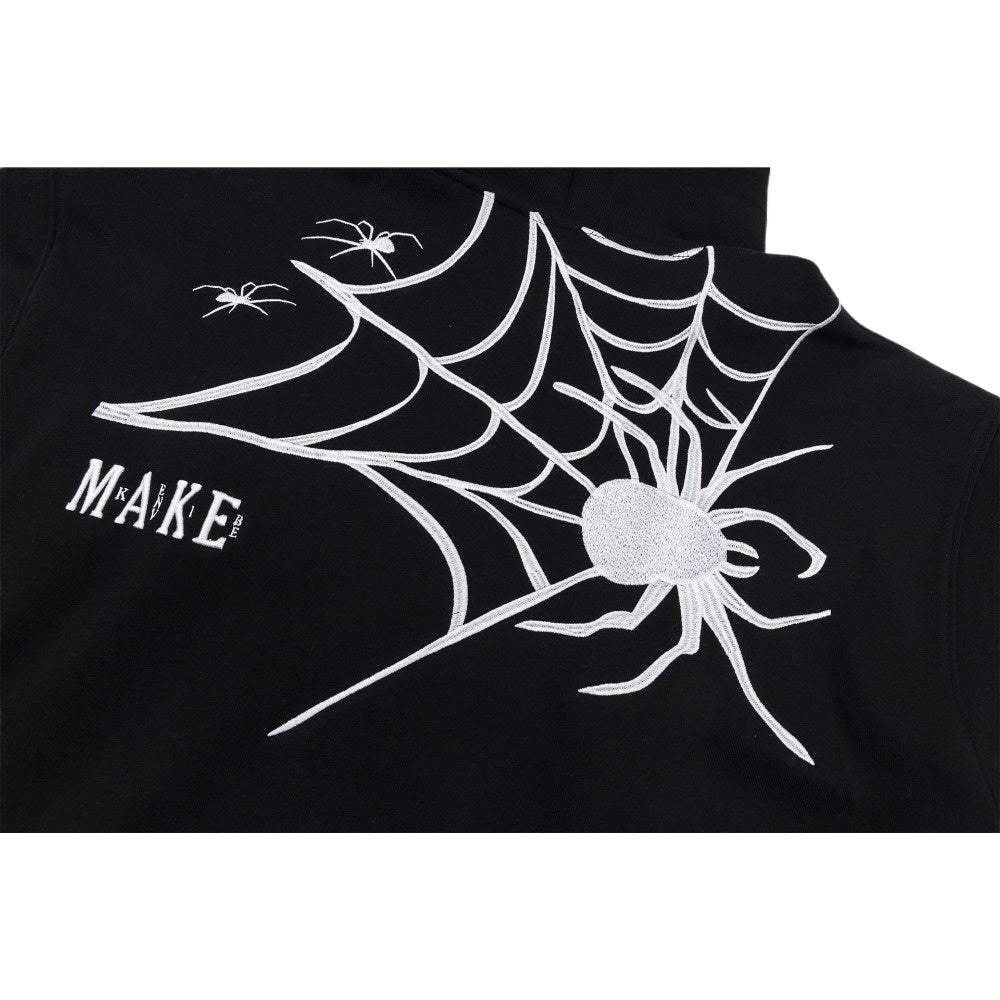 Spider Web Art Print Hoodie - Thrashink