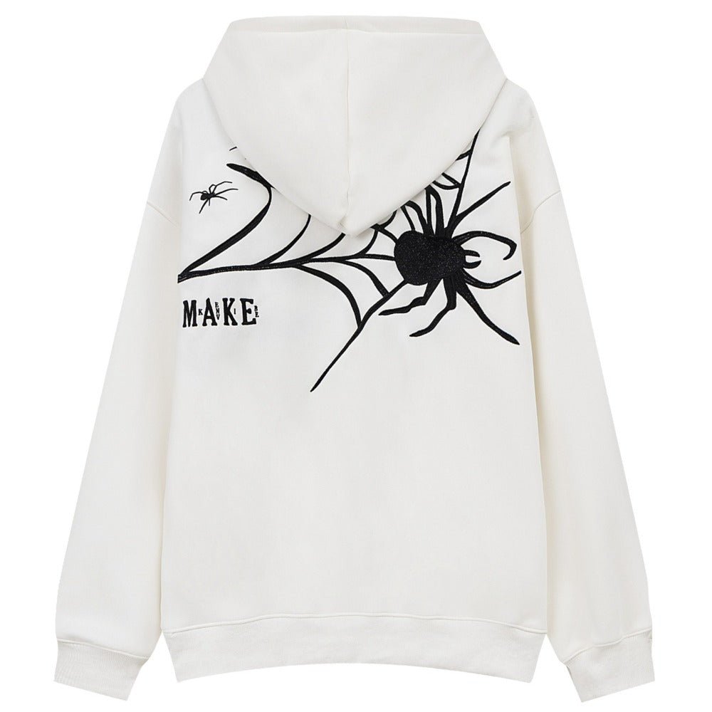 Spider Web Art Print Hoodie - Thrashink