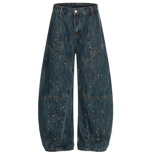 Splatter Art Baggy Jeans - Thrashink