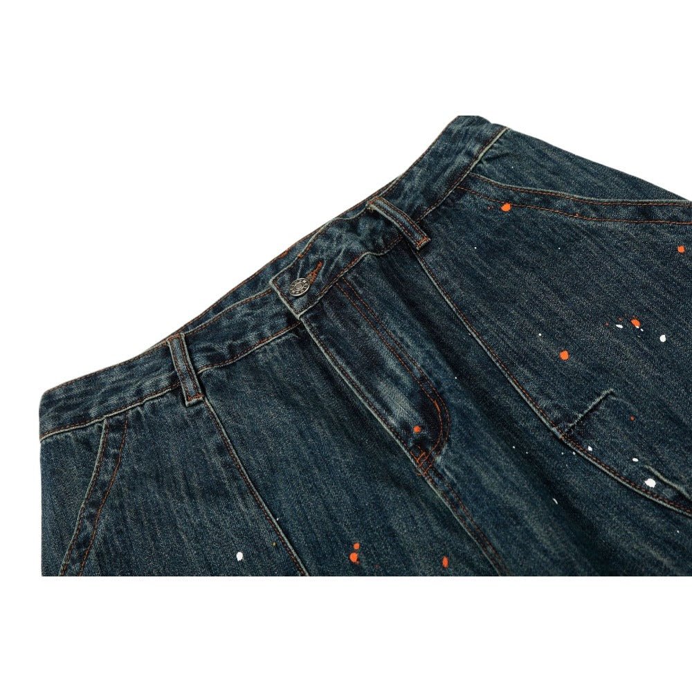 Splatter Art Baggy Jeans - Thrashink