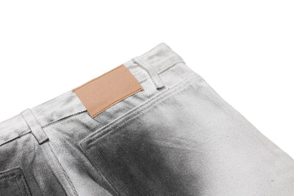 Spray Paint Wide - Leg Cargo Jeans - Thrashink