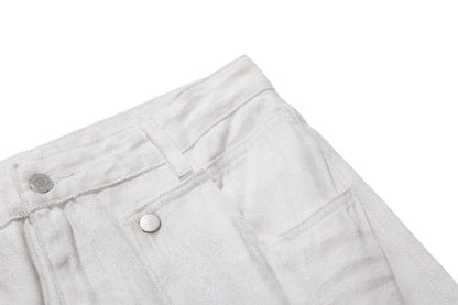 Spray Paint Wide - Leg Cargo Jeans - Thrashink