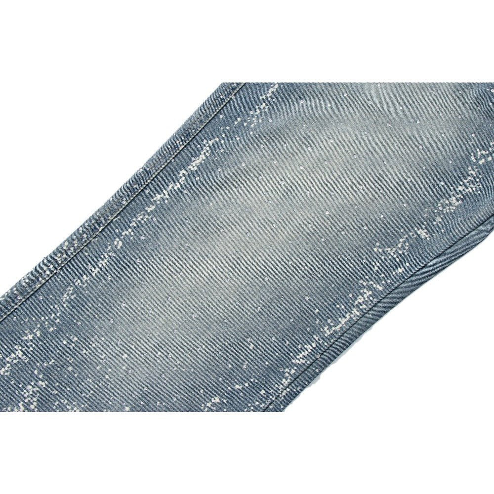 Spray - painted Rhinestone Washed Wide - leg Jeans - Thrashink