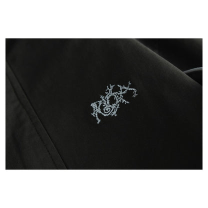 Stand - up Collar Rivet - decorated Workwear Jacket - Thrashink