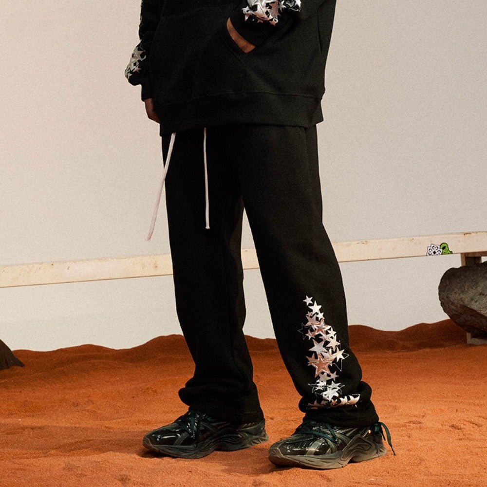 Star Cluster Drawstring Sweatpants - Thrashink