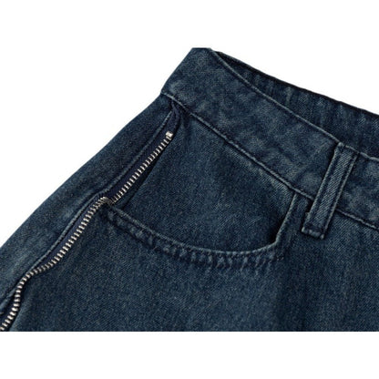 Star Embroidered Belted Jeans - Thrashink