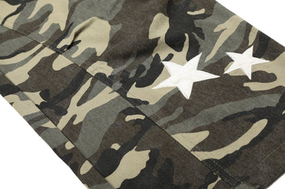 Star - Patch Camo Wide - Leg Cargo Pants - Thrashink