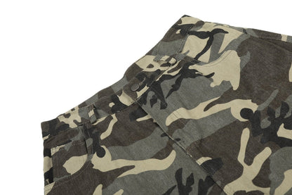 Star - Patch Camo Wide - Leg Cargo Pants - Thrashink