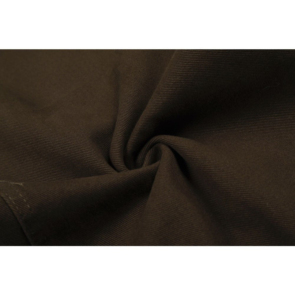 Star - studded Pocket Wide - leg Brown Jeans - Thrashink