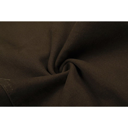 Star - studded Pocket Wide - leg Brown Jeans - Thrashink