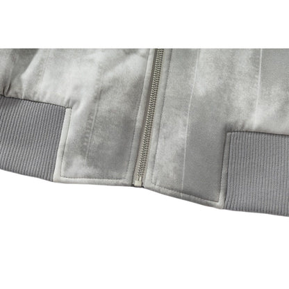 Street Hooded Fur Collar Bomber Cotton Jacket - Thrashink