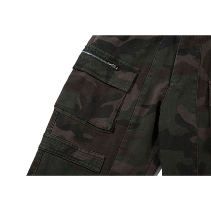 Street Multi - pocket Camouflage Cargo Pants - Thrashink