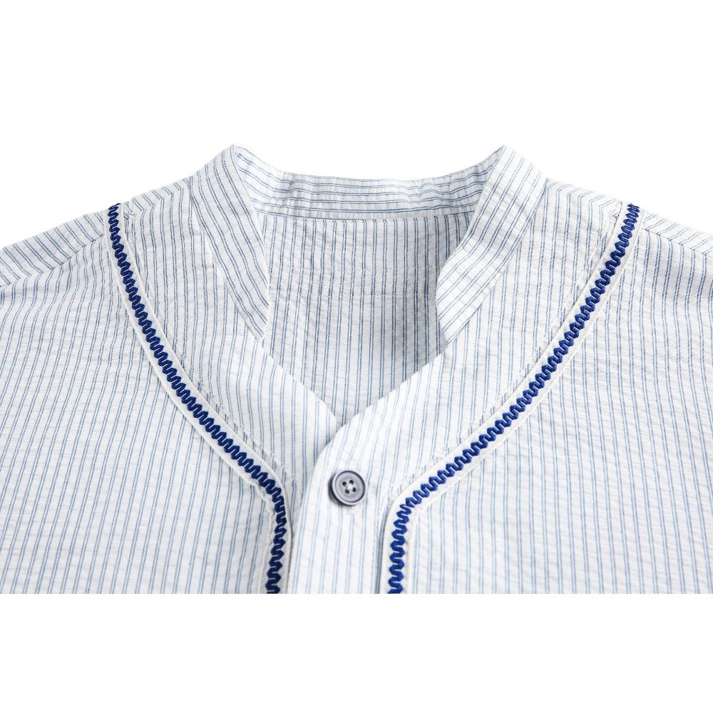 Striped Button Down Shirt - Thrashink