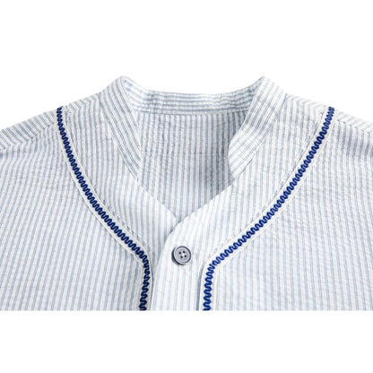 Striped Button Down Shirt - Thrashink