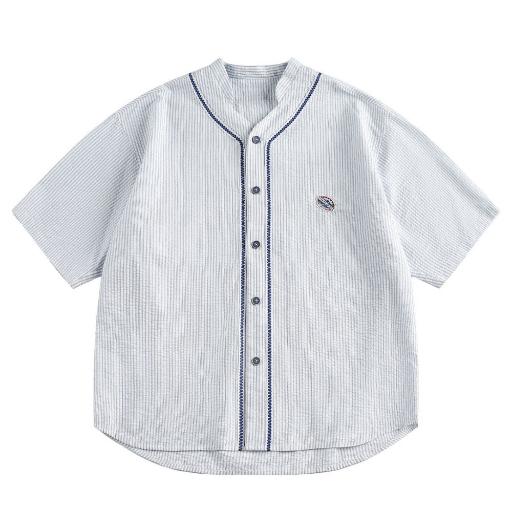 Striped Button Down Shirt - Thrashink