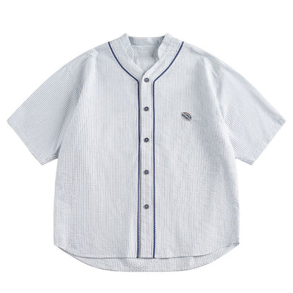 Striped Button Down Shirt - Thrashink