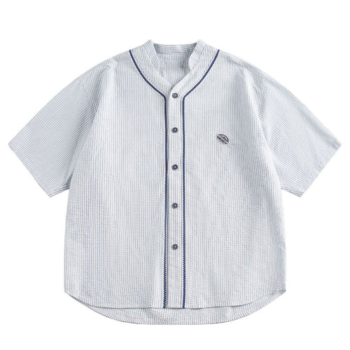 Striped Button Down Shirt - Thrashink