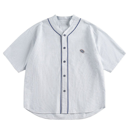 Striped Button Down Shirt - Thrashink