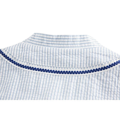 Striped Button Down Shirt - Thrashink