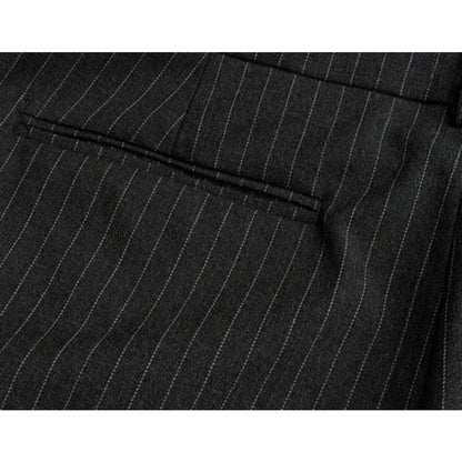 Striped Chain Drape Jeans - Thrashink