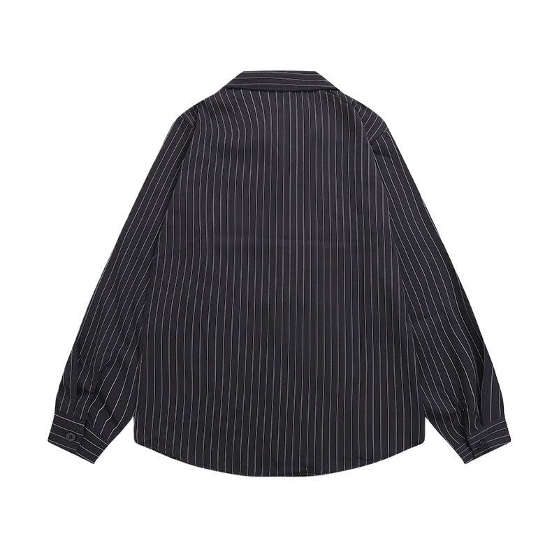 Striped Long Sleeve Shirt - Thrashink