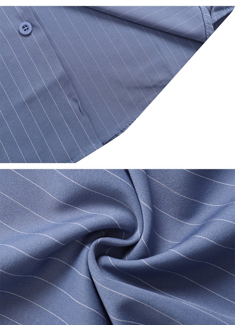 Striped Long Sleeve Shirt - Thrashink