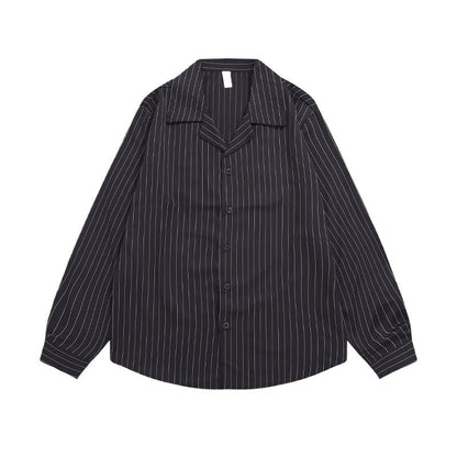 Striped Long Sleeve Shirt - Thrashink