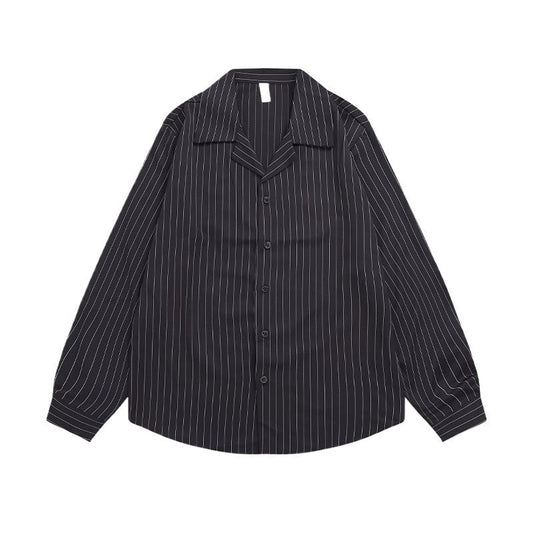 Striped Long Sleeve Shirt - Thrashink