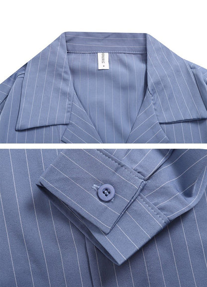 Striped Long Sleeve Shirt - Thrashink