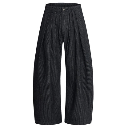 Striped Wide - leg Casual Jeans - Thrashink