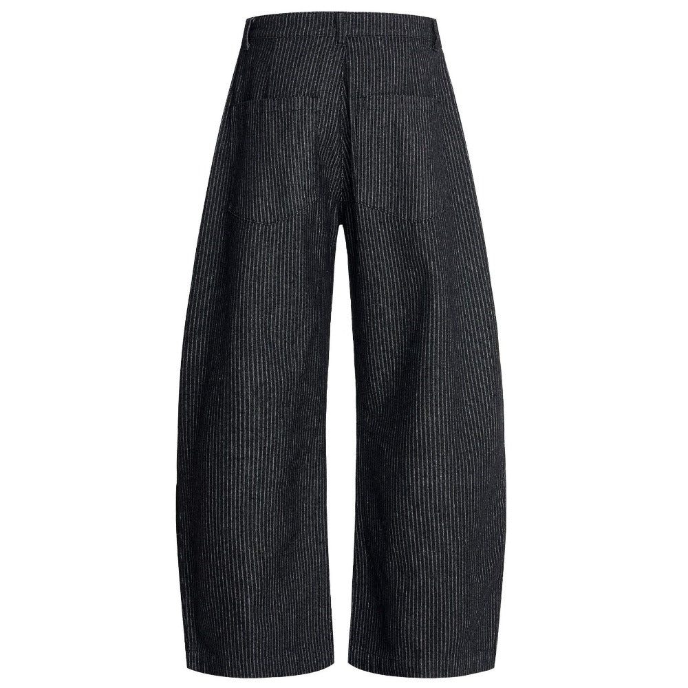 Striped Wide - leg Casual Jeans - Thrashink