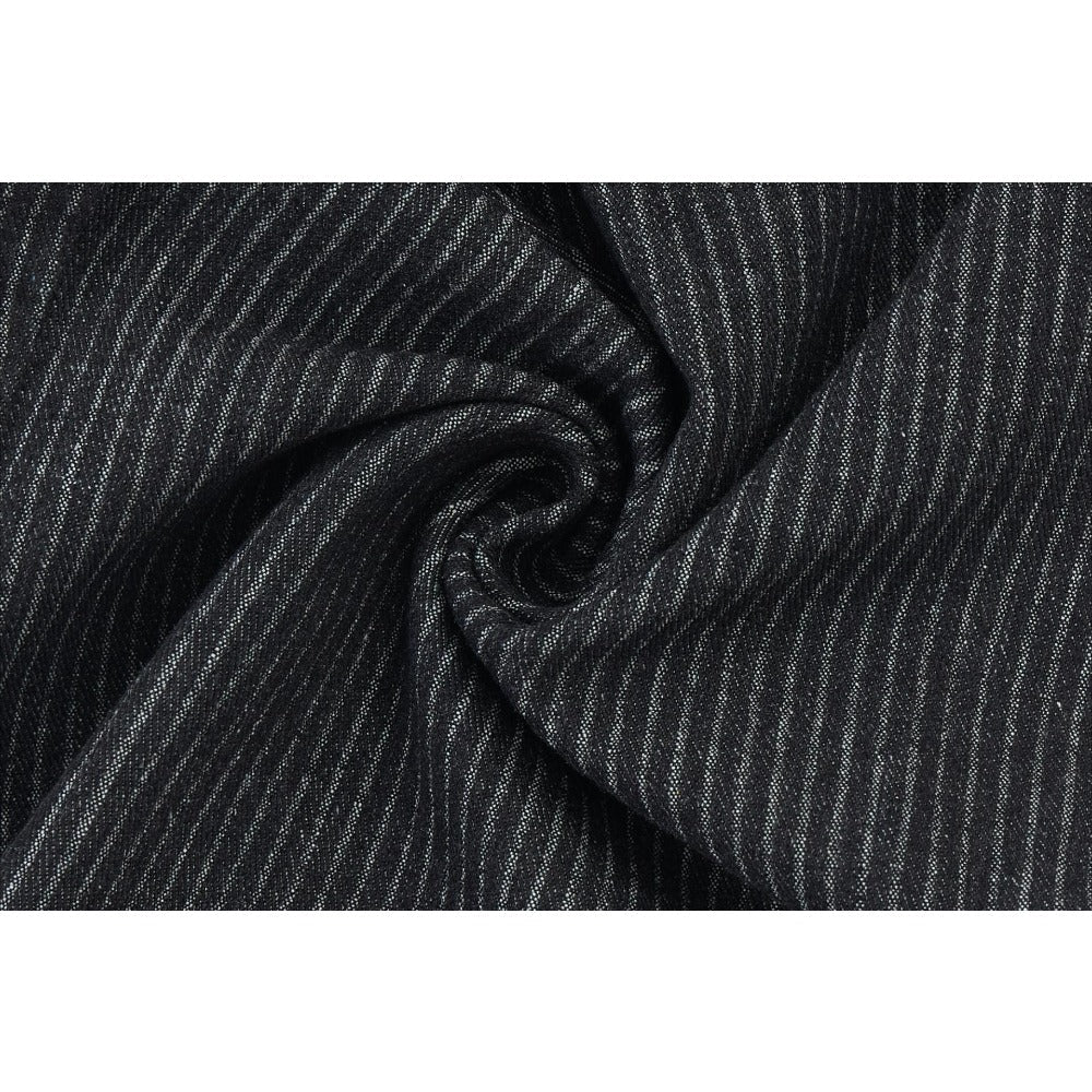 Striped Wide - leg Casual Jeans - Thrashink