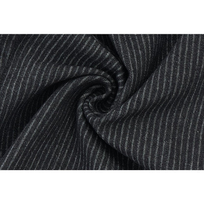 Striped Wide - leg Casual Jeans - Thrashink