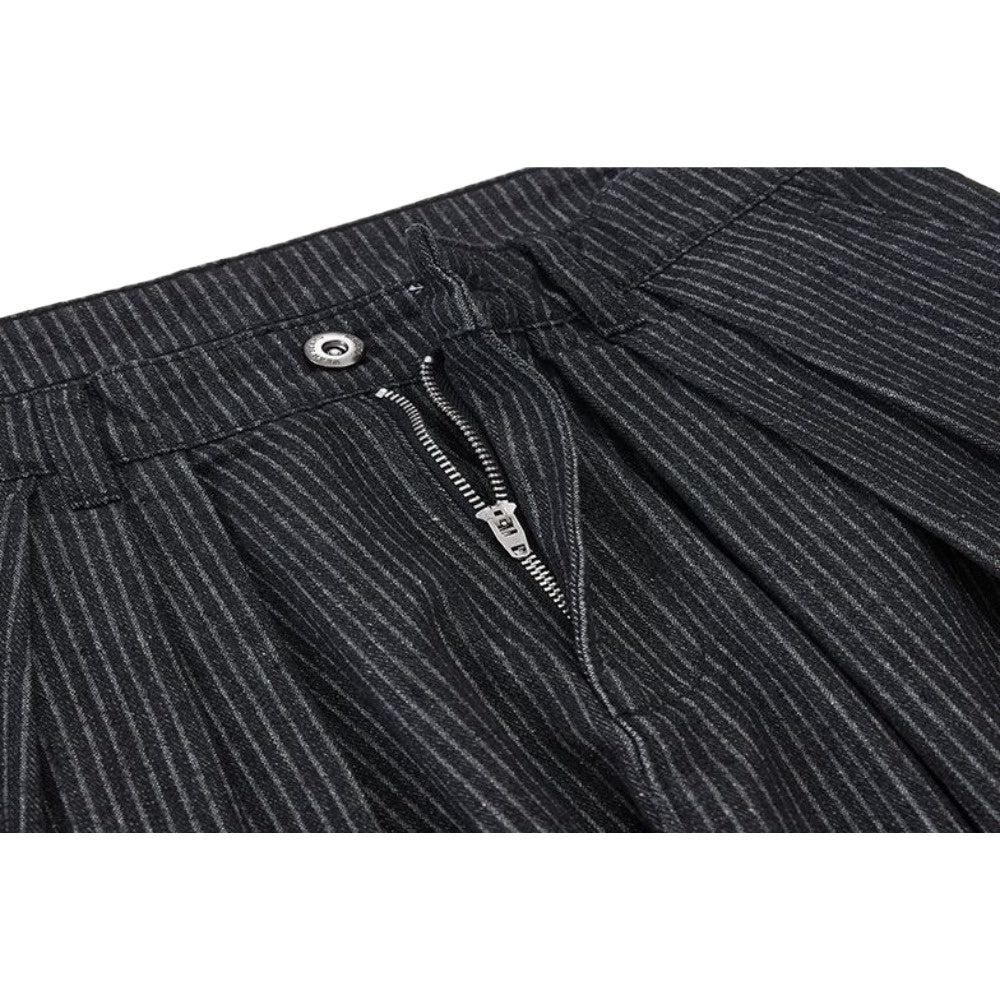 Striped Wide - leg Casual Jeans - Thrashink