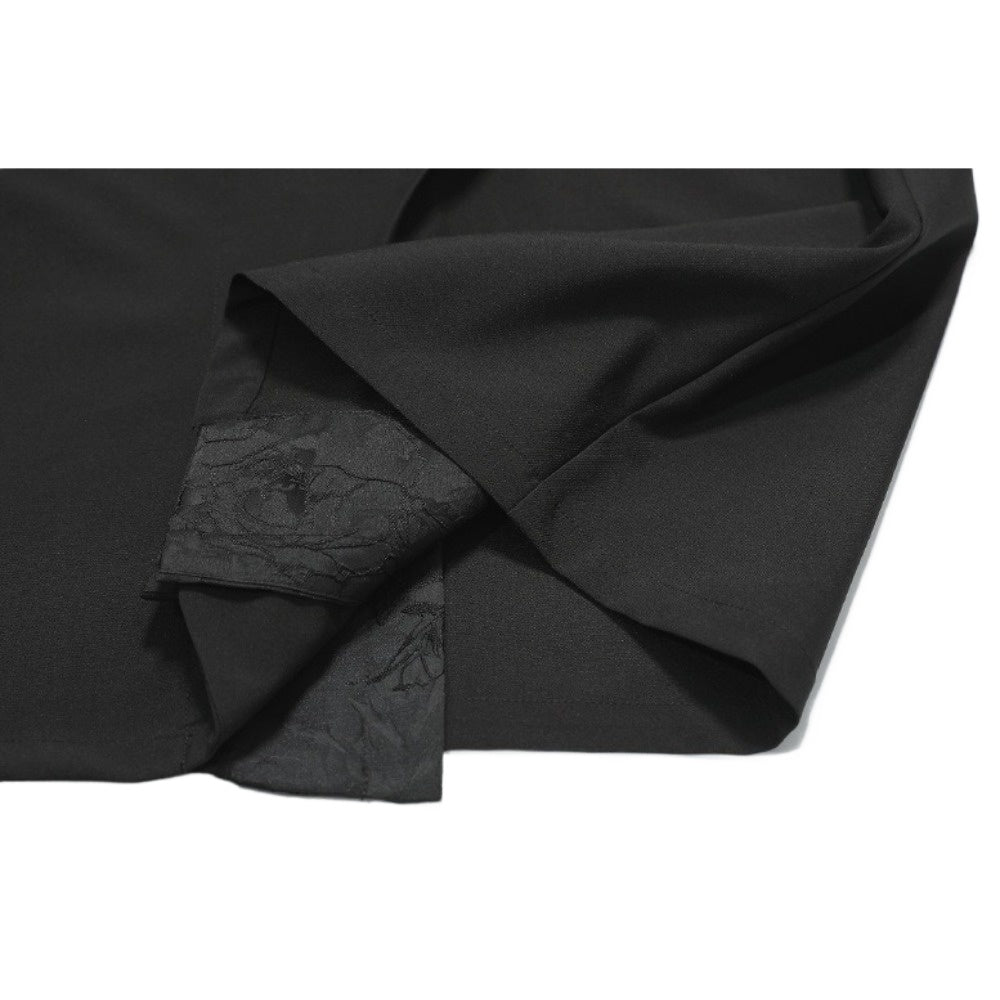 Subtle Pattern Layered Shirt Jacket - Thrashink