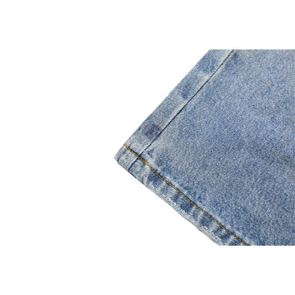 Tarnished Ripped Wide - Leg Jeans - Thrashink