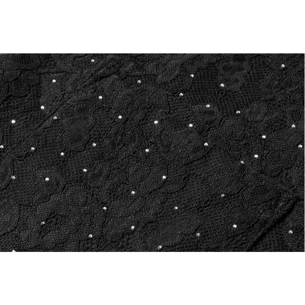 Textured Rhinestone Short Sleeve Shirt - Thrashink