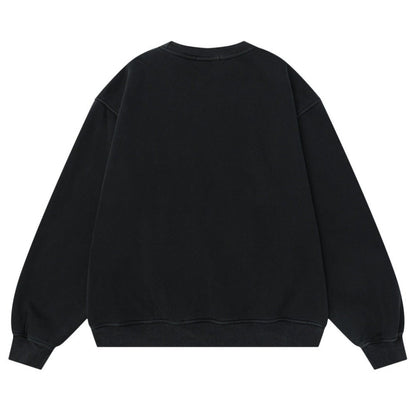 Theater Popcorn Print Fleece Sweatshirt - Thrashink