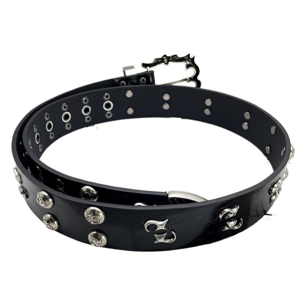 Thorns Goth Punk Rivet Belt - Thrashink