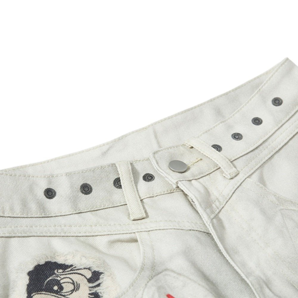 Tie - Dye Wide Leg Cargo Pants - Thrashink