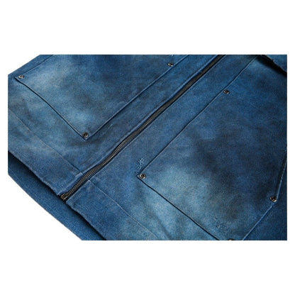 Tie - dyed Pocket Decoration Chore Jacket - Thrashink