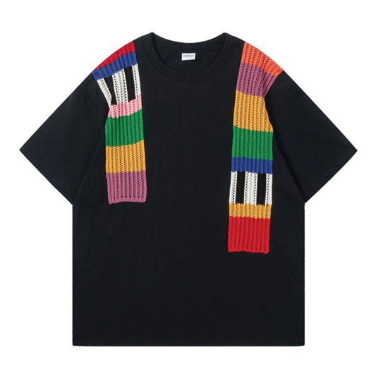 Tricot Knit T-Shirt - Thrashink