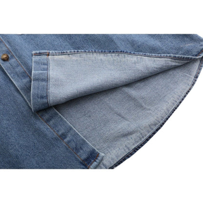 Tropical Embroidered Denim Shirt - Thrashink