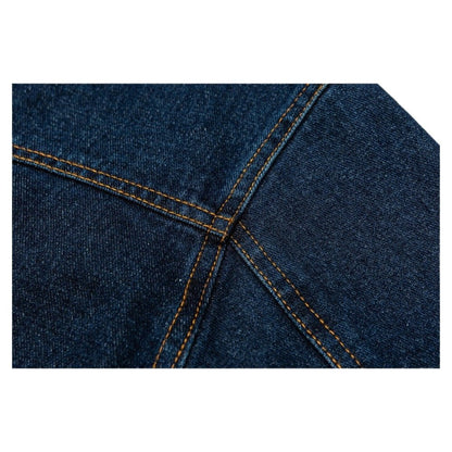 Turquoise Button Denim Jacket - Thrashink