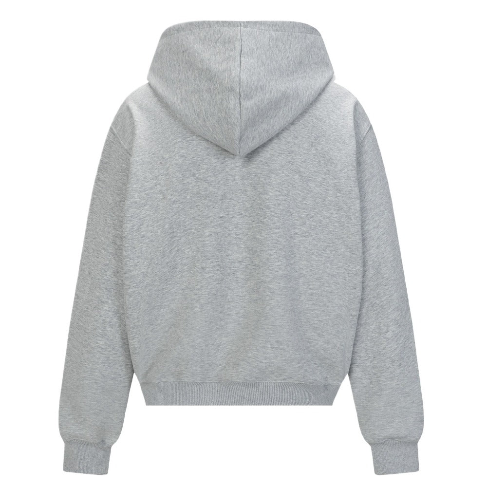 Turquoise Button Detail Hoodie - Thrashink