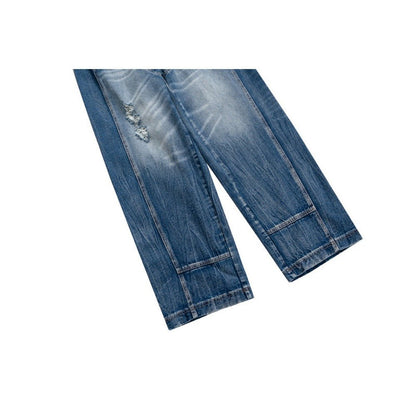 Turquoise Cargo Jeans - Thrashink