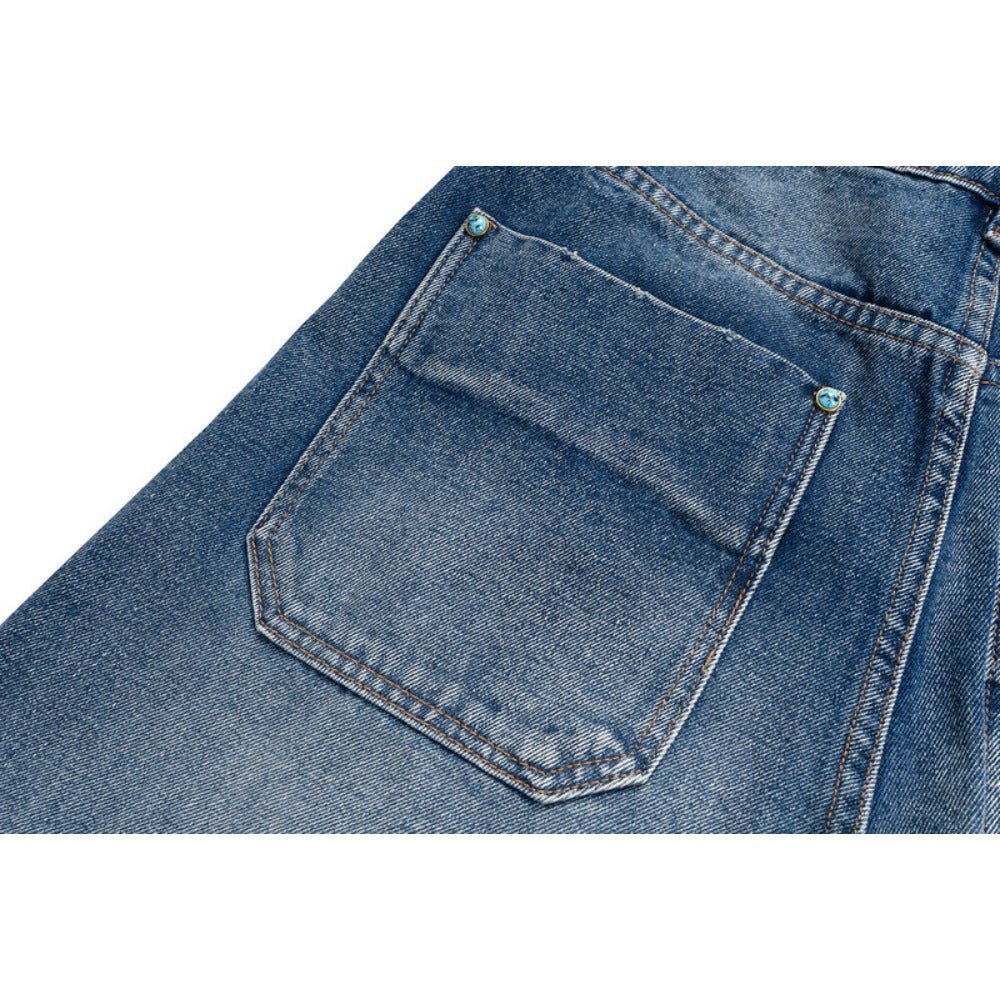 Turquoise Cargo Jeans - Thrashink