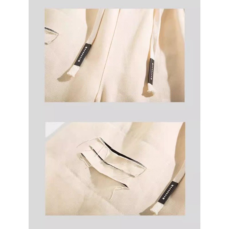 Two - color Patchwork Cargo Shorts - Thrashink